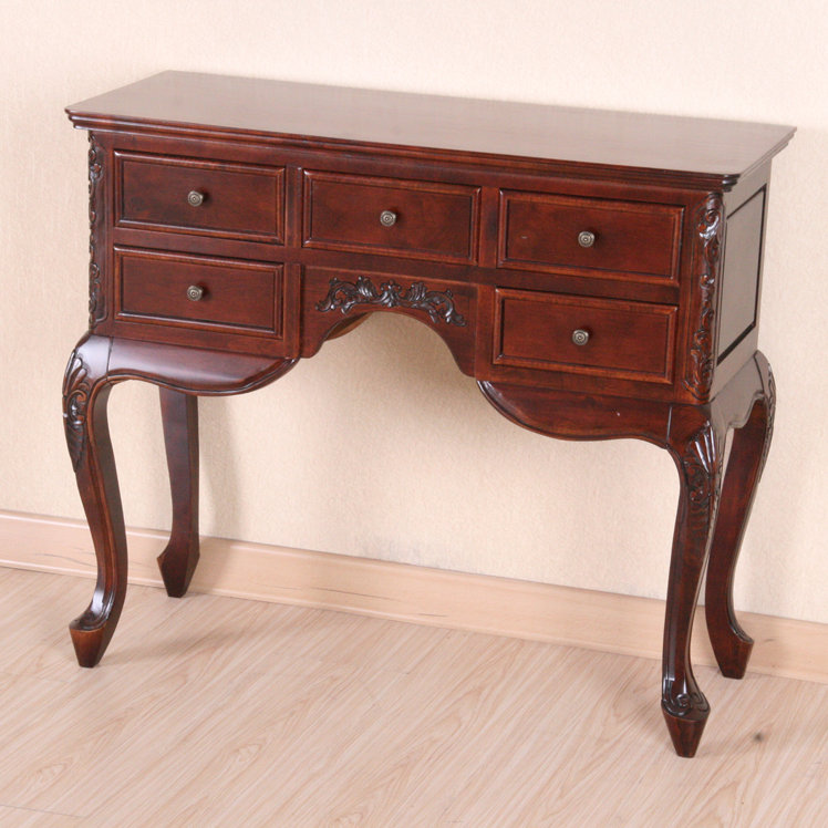 5 drawer deals console table